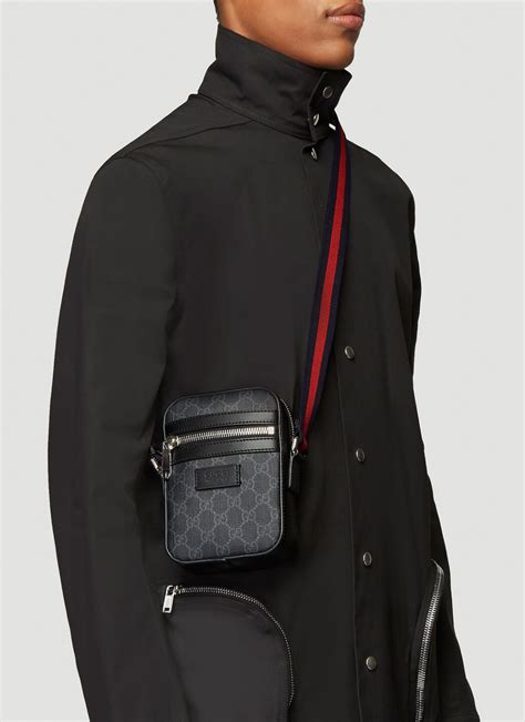 people wearing gucci side bag mens|shoulder bag gucci crossbody men's.